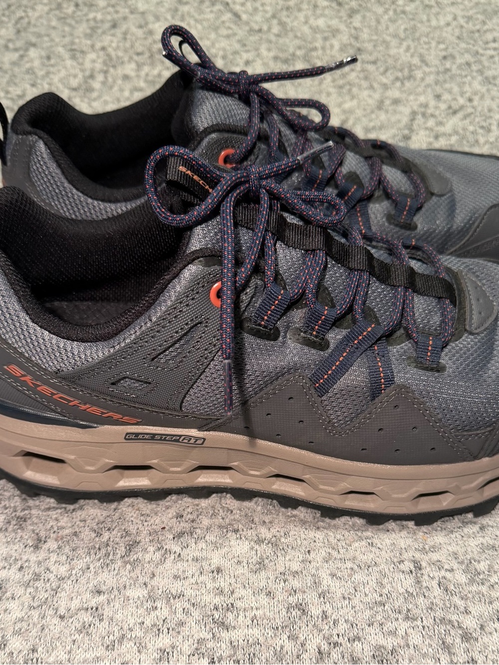 Skechers Men's 11.5 Glide Step Memory Foam Mesh Sport Comfort Casual Slate - Picture 2 of 9